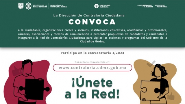 Convocatoria Para Pertenecer a la Red de Contralorías Ciudadanas